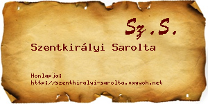 Szentkirályi Sarolta névjegykártya